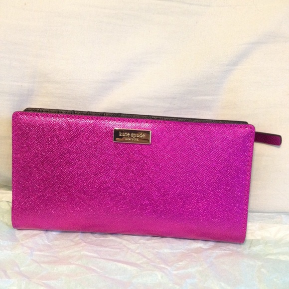 kate spade Handbags - Kate spade wallet in bold pink